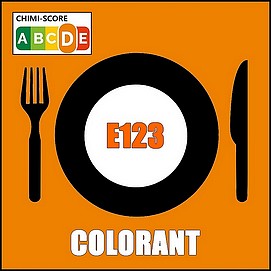 E123 additif Alimentaire Colorant Amarante Rouge violacée