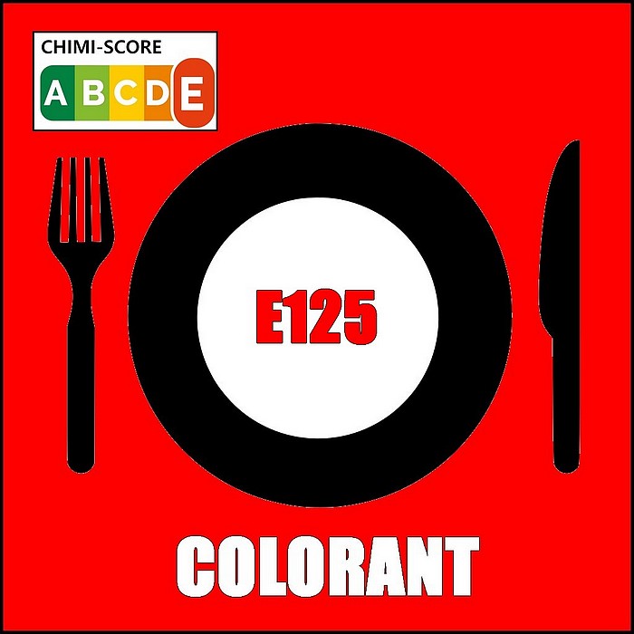 E125 Additif colorant alimentaire  "Rouge cochenille A" ou Ponceau SX ou encore Ecarlate GN