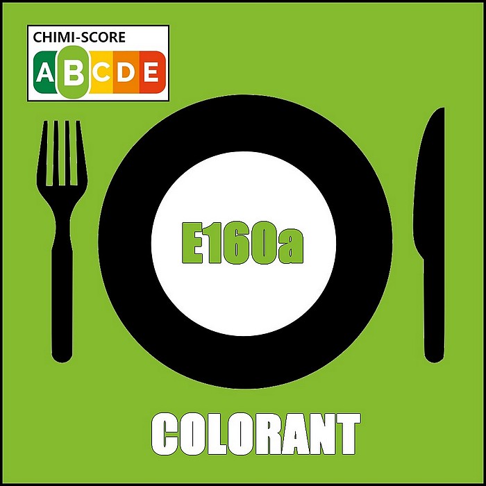 E160a additif alimentaire colorant Bêta-carotène