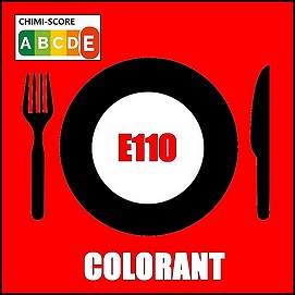 E110 additif alimentaire Colorant Jaune Orangé S